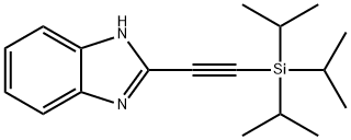 1H-Benzimidazole, 2-[2-[tris(1-methylethyl)silyl]ethynyl]- Struktur