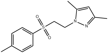 1H-Pyrazole, 3,5-dimethyl-1-[2-[(4-methylphenyl)sulfonyl]ethyl]- Structure