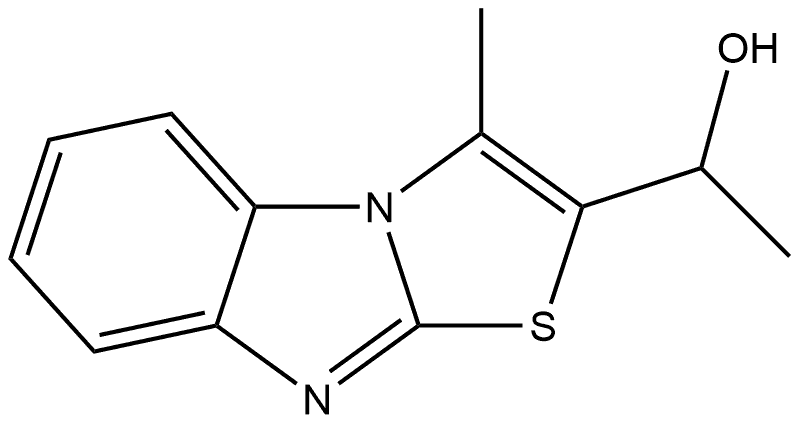 1-(1-Methyl-[1,3]thiazolo[3,2-a]benzimidazol-2-yl)ethanol Struktur
