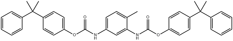 Carbamic acid, (4-methyl-1,3-phenylene)bis-, bis[4-(1-methyl-1-phenylethyl)phenyl] ester (9CI) Structure