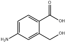 Benzoic acid, 4-amino-2-(hydroxymethyl)- Struktur
