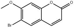 2H-1-Benzopyran-2-one, 6-bromo-7-methoxy- Struktur