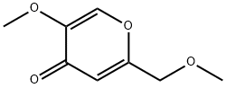 4H-Pyran-4-one, 5-methoxy-2-(methoxymethyl)- Struktur