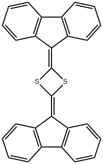 1,3-Dithietane, 2,4-di-9H-fluoren-9-ylidene- Struktur