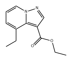 Pyrazolo[1,5-a]pyridine-3-carboxylic acid, 4-ethyl-, ethyl ester Struktur