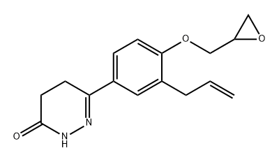3(2H)-Pyridazinone, 4,5-dihydro-6-[4-(2-oxiranylmethoxy)-3-(2-propen-1-yl)phenyl]-