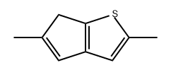 6H-Cyclopenta[b]thiophene, 2,5-dimethyl- Struktur