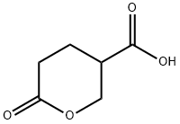 2H-Pyran-3-carboxylic acid, tetrahydro-6-oxo- Struktur