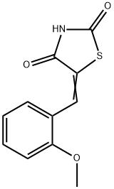 2,4-Thiazolidinedione, 5-[(2-methoxyphenyl)methylene]-|5-(2-甲氧基亞芐基)噻唑烷-2,4-二酮