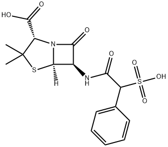 4-Thia-1-azabicyclo[3.2.0]heptane-2-carboxylic acid, 3,3-dimethyl-7-oxo-6-[(2-phenyl-2-sulfoacetyl)amino]-, (2S,5R,6R)-