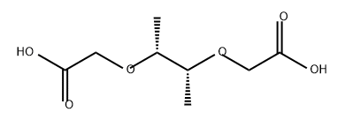 Acetic acid, 2,2'-[(1,2-dimethyl-1,2-ethanediyl)bis(oxy)]bis-, [R-(R*,R*)]- (9CI) Struktur