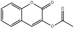 2H-1-Benzopyran-2-one, 3-(acetyloxy)- Struktur