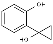 2-(1-Hydroxycyclopropyl)phenol Struktur