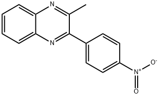 2-Methyl-3-(4-nitrophenyl)quinoxaline Struktur