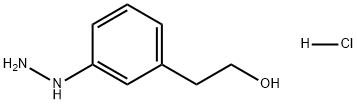 Benzeneethanol, 3-hydrazinyl-, hydrochloride (1:1) Struktur