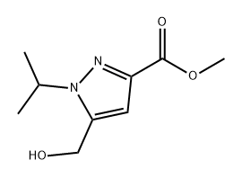 1H-Pyrazole-3-carboxylic acid, 5-(hydroxymethyl)-1-(1-methylethyl)-, methyl ester Structure
