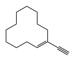Cyclododecene, 1-ethynyl-, (E)- (9CI) Struktur
