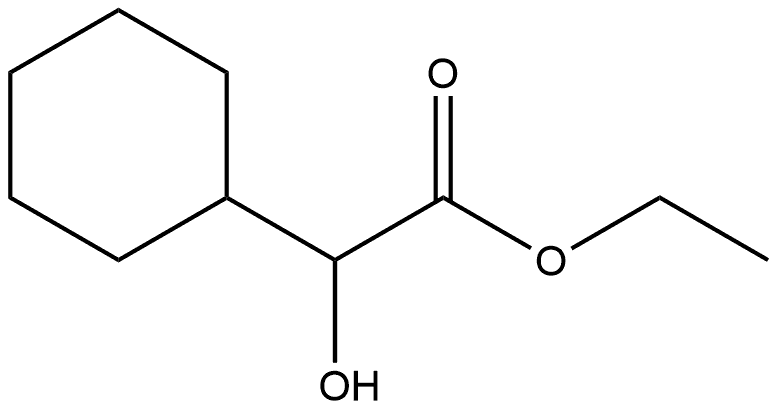 Cyclohexaneacetic acid, α-hydroxy-, ethyl ester Struktur