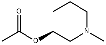 3-Piperidinol, 1-methyl-, acetate (ester), (S)- (9CI) Struktur