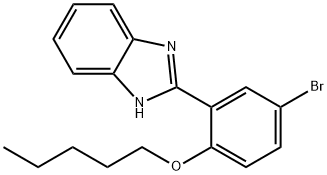 1H-Benzimidazole, 2-[5-bromo-2-(pentyloxy)phenyl]- Struktur