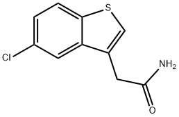 Benzo[b]thiophene-3-acetamide, 5-chloro- Struktur