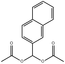 Methanediol, 1-(2-naphthalenyl)-, 1,1-diacetate Struktur