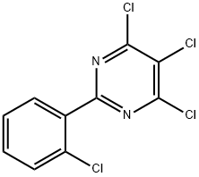 Pyrimidine, 4,5,6-trichloro-2-(2-chlorophenyl)- Struktur