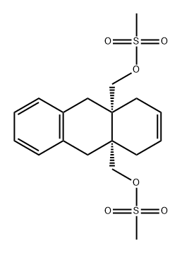 4a,9a-Anthracenedimethanol, 1,4,9,10-tetrahydro-, dimethanesulfonate, cis- (9CI) Struktur