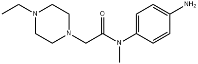 1-Piperazineacetamide, N-(4-aminophenyl)-4-ethyl-N-methyl- Struktur