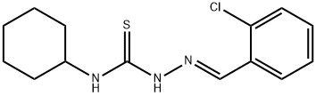 Hydrazinecarbothioamide, 2-[(2-chlorophenyl)methylene]-N-cyclohexyl-, (E)- (9CI) Struktur