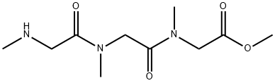 Glycine, N-methylglycyl-N-methylglycyl-N-methyl-, methyl ester Struktur
