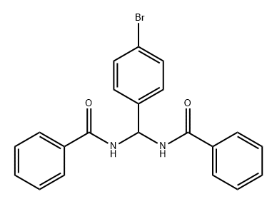 Benzamide, N,N'-[(4-bromophenyl)methylene]bis- Struktur