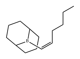 9-Borabicyclo[3.3.1]nonane, 9-(1Z)-1-hexen-1-yl- Structure
