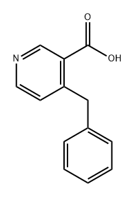 3-Pyridinecarboxylic acid, 4-(phenylmethyl)- Struktur