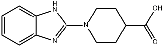 4-Piperidinecarboxylic acid, 1-(1H-benzimidazol-2-yl)- Struktur