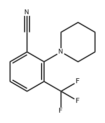 Benzonitrile, 2-(1-piperidinyl)-3-(trifluoromethyl)- Struktur