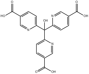 3-Pyridinecarboxylic acid, 6,6',6''-(hydroxymethylidyne)tris- (9CI) Struktur