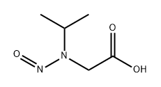 Acetic acid, 2-[(1-methylethyl)nitrosoamino]- Struktur