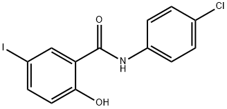 Benzamide, N-(4-chlorophenyl)-2-hydroxy-5-iodo- Struktur