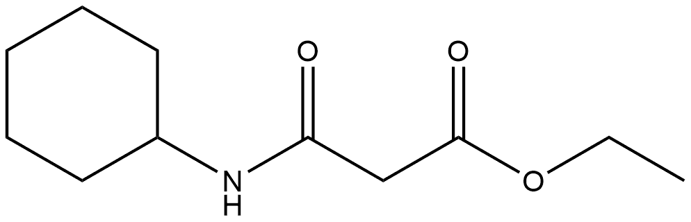 Ethyl 3-(cyclohexylamino)-3-oxopropanoate Struktur