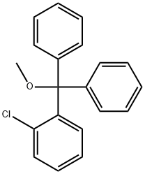 Benzene, 1-chloro-2-(methoxydiphenylmethyl)- Struktur