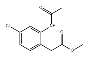 Benzeneacetic acid, 2-(acetylamino)-4-chloro-, methyl ester