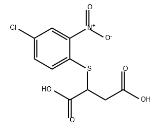 Butanedioic acid, 2-[(4-chloro-2-nitrophenyl)thio]- Struktur