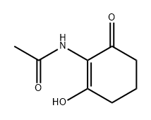 Acetamide, N-(2-hydroxy-6-oxo-1-cyclohexen-1-yl)- Struktur