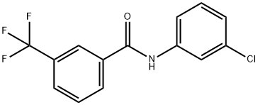 Benzamide, N-(3-chlorophenyl)-3-trifluoromethyl- Struktur