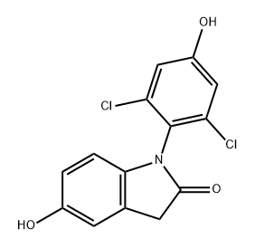 2H-Indol-2-one, 1-(2,6-dichloro-4-hydroxyphenyl)-1,3-dihydro-5-hydroxy-