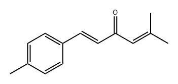 1,4-Hexadien-3-one, 5-methyl-1-(4-methylphenyl)-, (1E)- Struktur