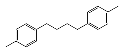 Benzene, 1,1'-(1,4-butanediyl)bis[4-methyl- Struktur
