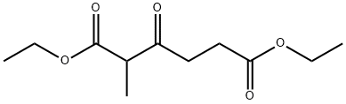 Hexanedioic acid, 2-methyl-3-oxo-, 1,6-diethyl ester Struktur