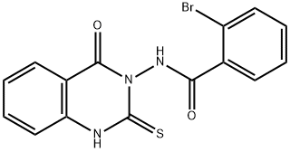 2-bromo-N-(4-oxo-2-sulfanylidene-1H-quinazolin-3-yl)benzamide Structure